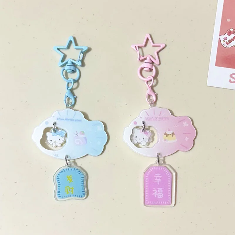 

Kawaii Hello Kitty Decoration Cute Cartoon Versatile Student Bag Cute Accessories Travel Women Supplies Student Gift Wholesale