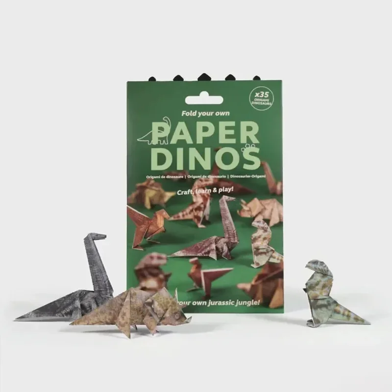 50枚入り クリエイティブDIY折り紙 動物折り紙セット 猫 - Art Craft Dinosaurs のレビューと価格