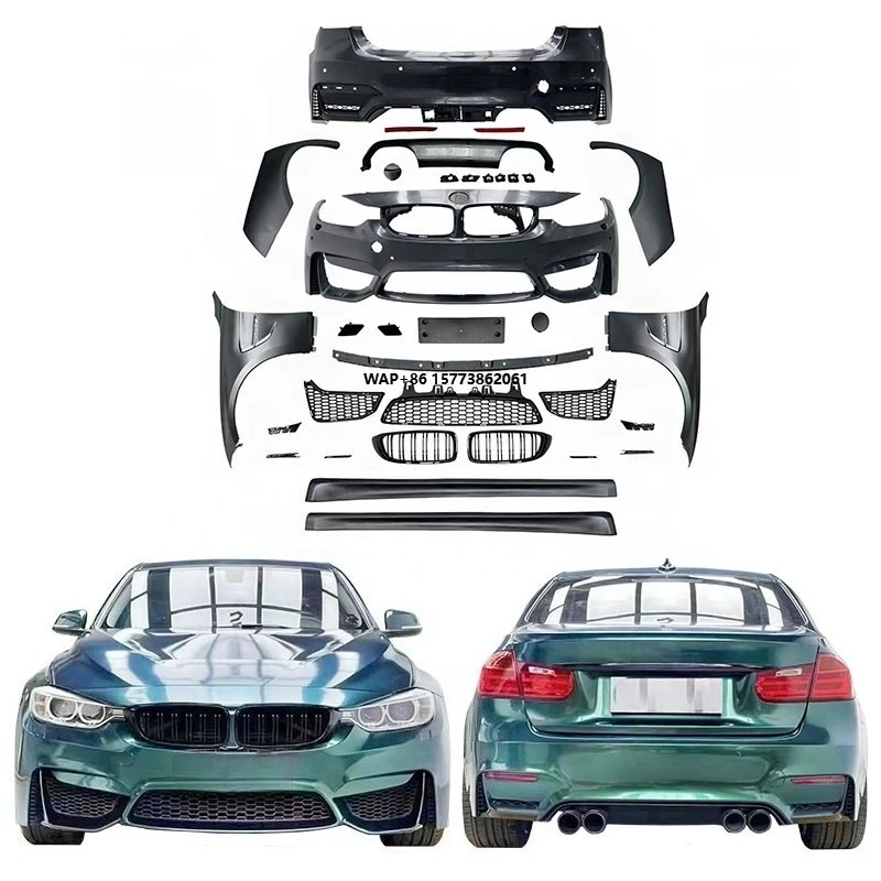 

BM 2013-2019 Year 3S 3 Series F30 F35 Upgrade to M3 Wider 1:1 Car Auto Body Kit Parts Front Rear Bumper Accessories