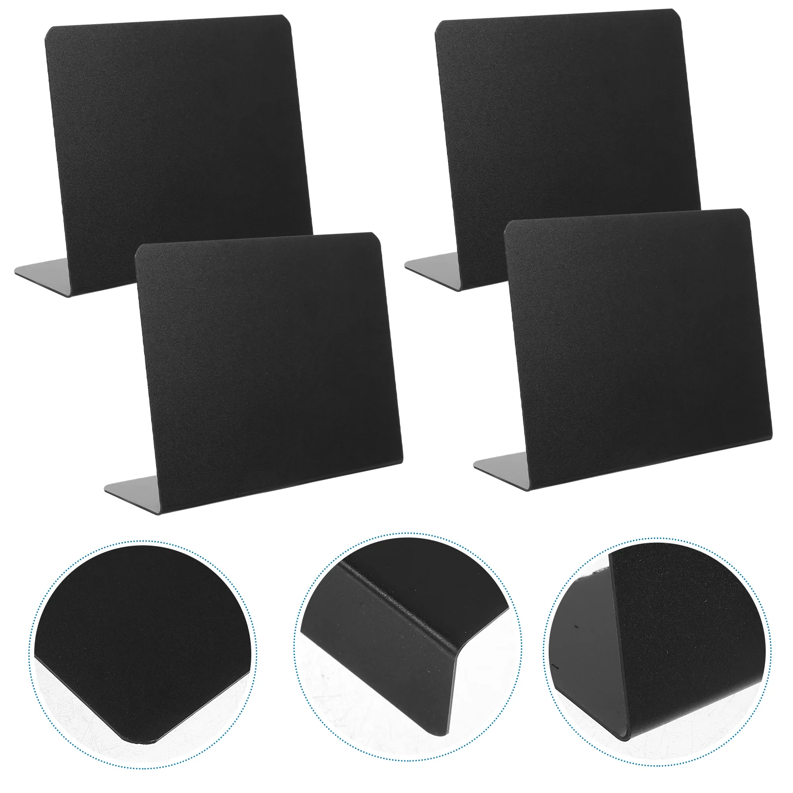 The Sign Mini Tableau Noir en PVC, Emblèmes de Table à Manger, 10 Pièces