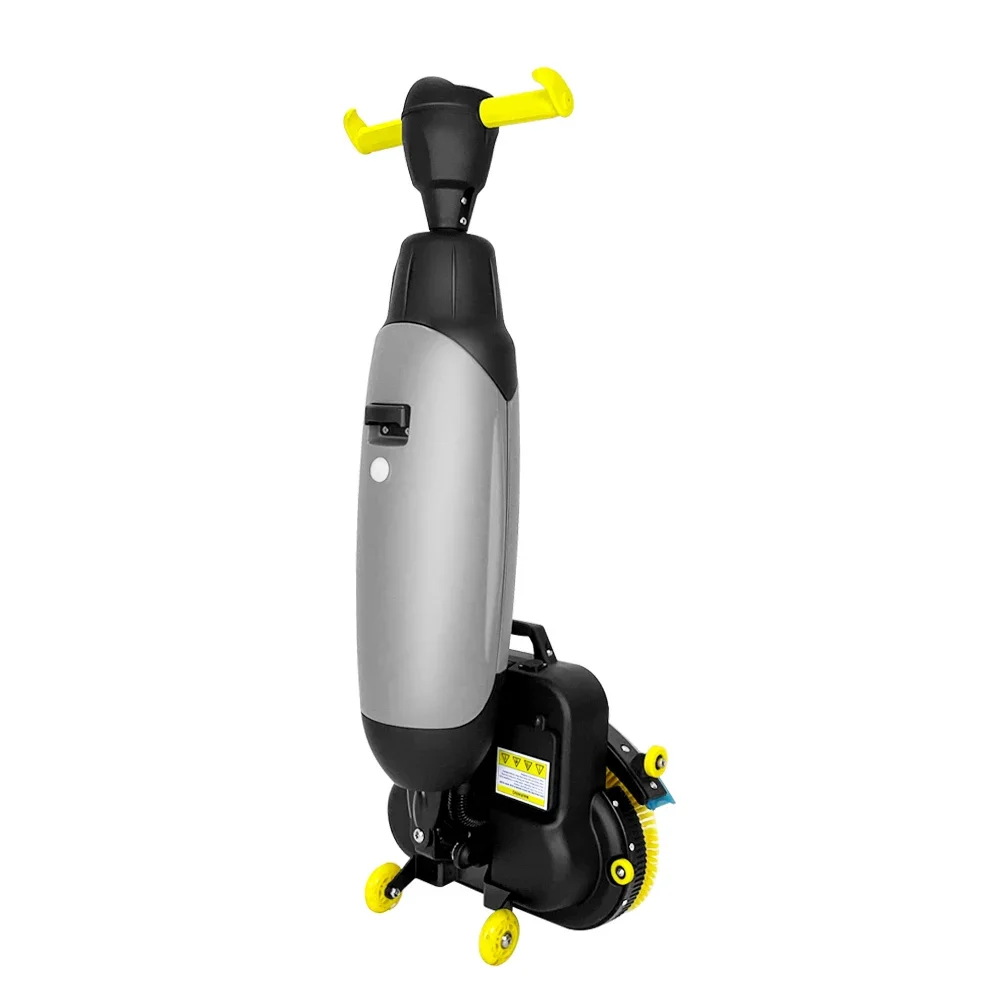 Dual-Brush Floor Scrubber Wet Industrial Floor Sweeper Battery Cordless Self-Cleaning Mop