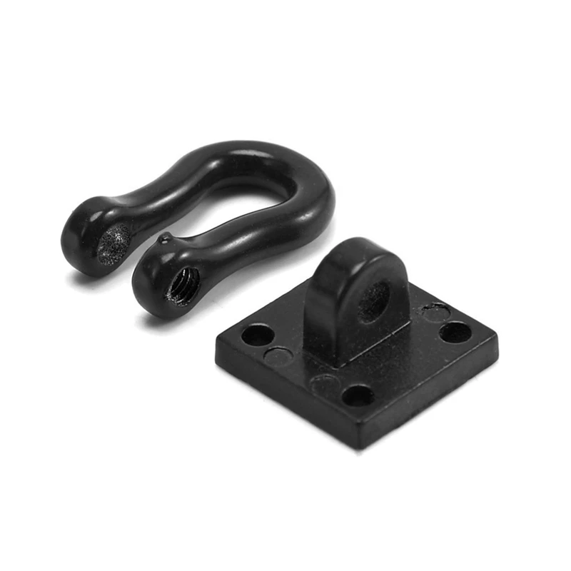 4Pcs Metal Trailer Towing Buckle Tow Hooks Shackles for 1/10 RC Crawler Car TRX4 Axial SCX10 D90-ABVM
