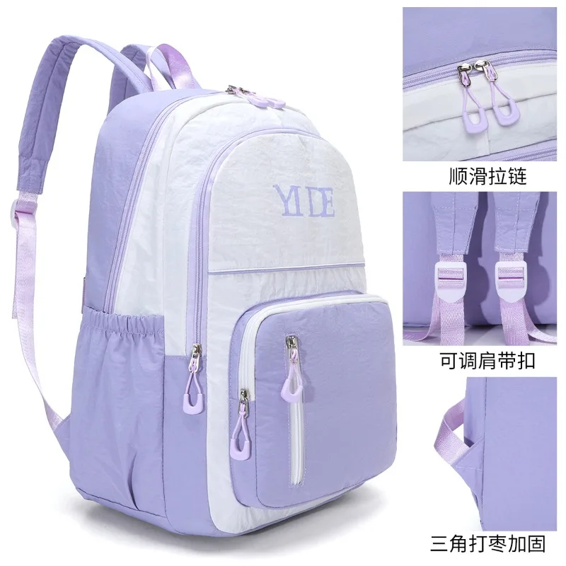 Japanese Casual Girls Schoolbag Teen Students Book Bags Large Capacity Daypack Laptop Bag Ultra-Light Waterproof Travel Backpack