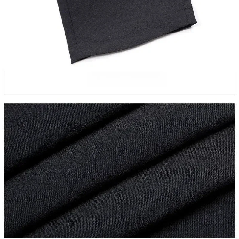 Spring Autumn Women's Clothing Solid Color Elastic High Waisted Pockets Button Casual Trousers Straight Pencil Office Lady Pants