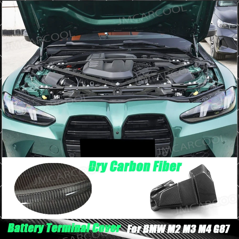 

Dry Carbon Fiber Engine Compartment Modified Relay Battery Cover Body Kits For BMW G87 G80 G82 G83 M2 M3 M4 2021+