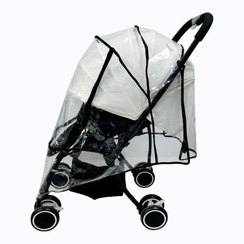 Universal Baby Carriage Rain Cover Perambulator Windshield Baby Stroller Umbrella Car Rain Cover Stroller Protective Cover Rainc