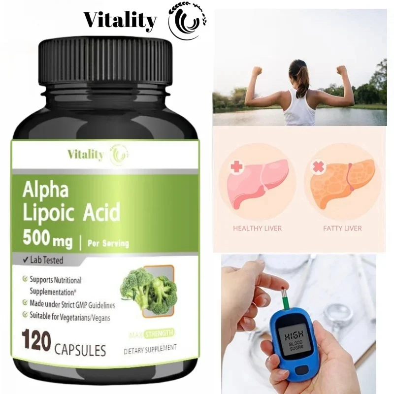 Vitality Alpha Lipoic Acid - Promotes Neurological Health, Cardiovascular and Carbohydrate Support