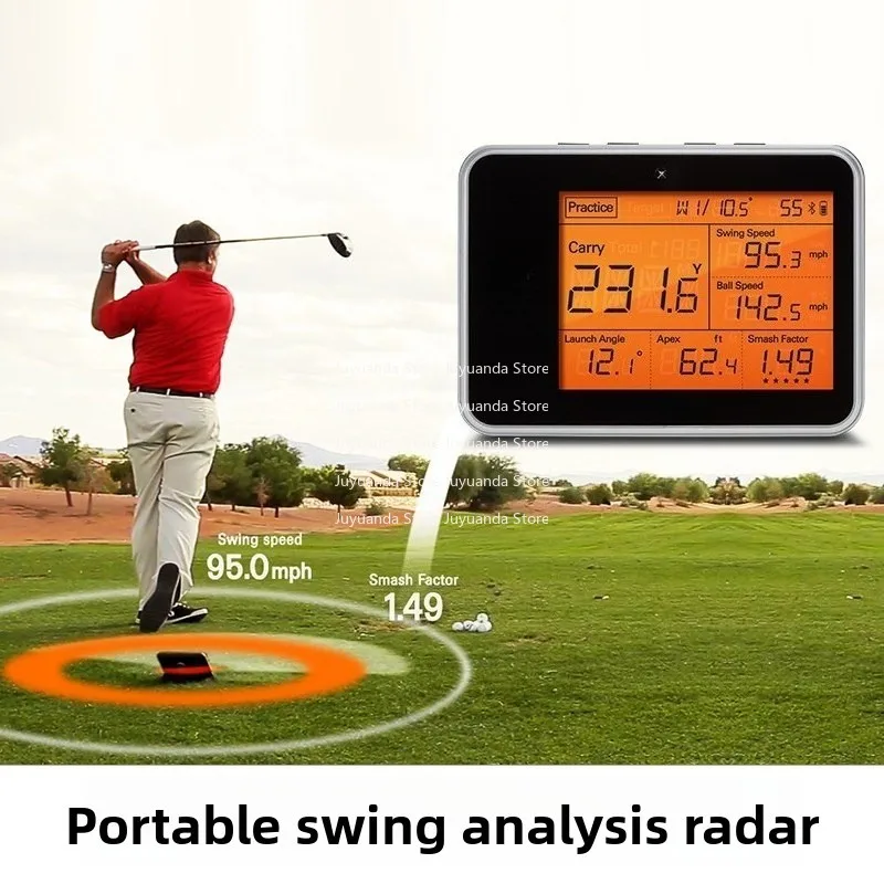 Portable SC300i Golf Distance Meter Golf Swing Motion Analysis Tablet Data Analyzer With Storage Bag
