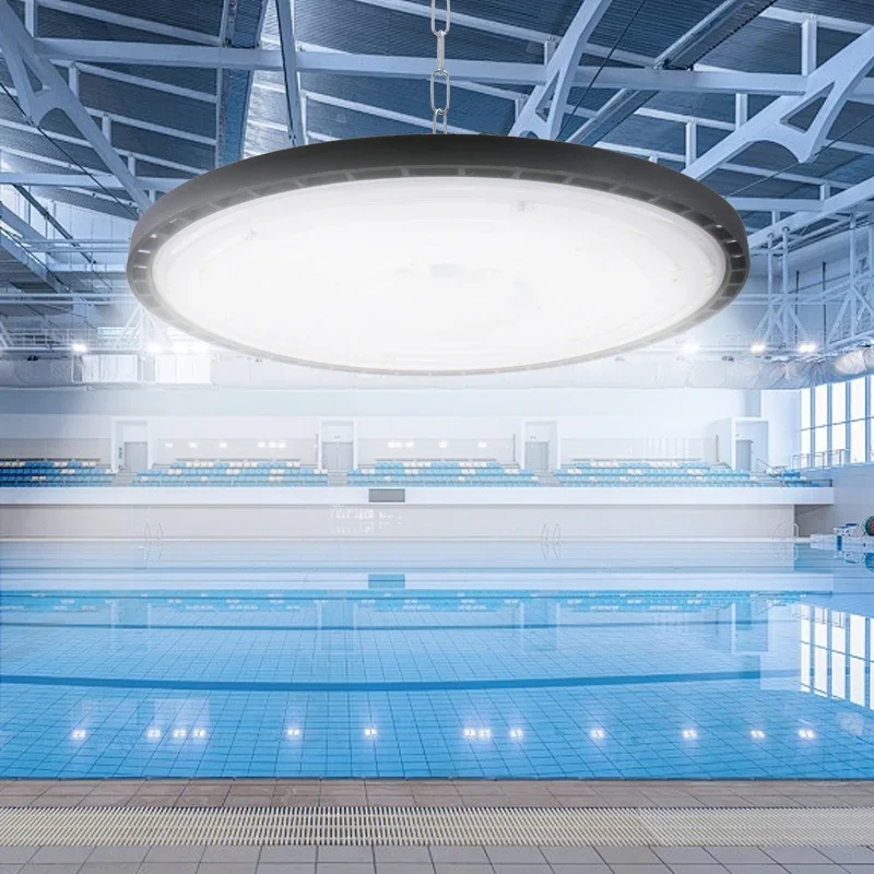 

UFO Miner Light 220V White Light Industrial Aluminum Shell Light Warehouse Garage LED Light Super Bright 100W/150W/200W Lighting