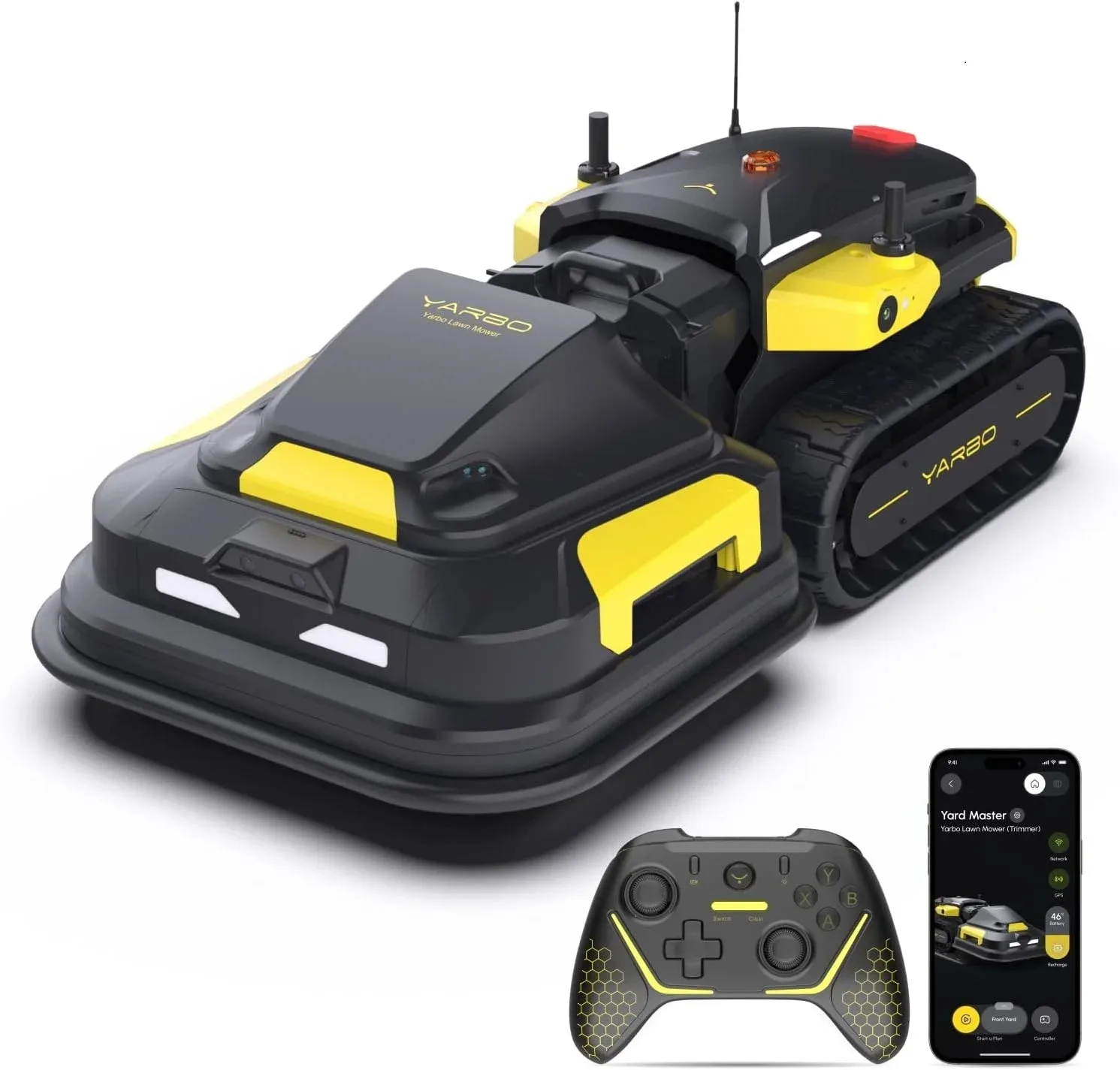 

Цена со скидкой ACE! ! YAR BO Ro bot Law n Mo wer, Remote Control Rob otic Lawn mo wer