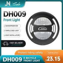 Electric Bicycle Headlights DH009 Front Light 6-48V 20W Power with SM/Waterproof Plug For Aluminium Alloy Riding Accessories 