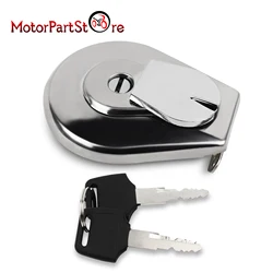 Chrome Fuel Gas Cap Tank Cap Cover Lock with key for Honda VF700 VF750 VT500 VT700 VT750 GL1500 VF1100 CB700 CB750 CB650 CB250