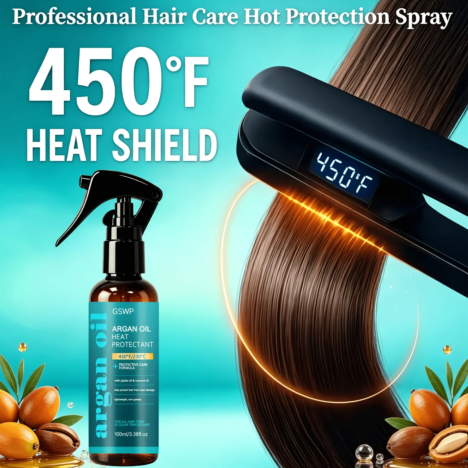 GSWP Argan Oil Protect Spray,4 - огляд і ціна Heat Protectant Spray