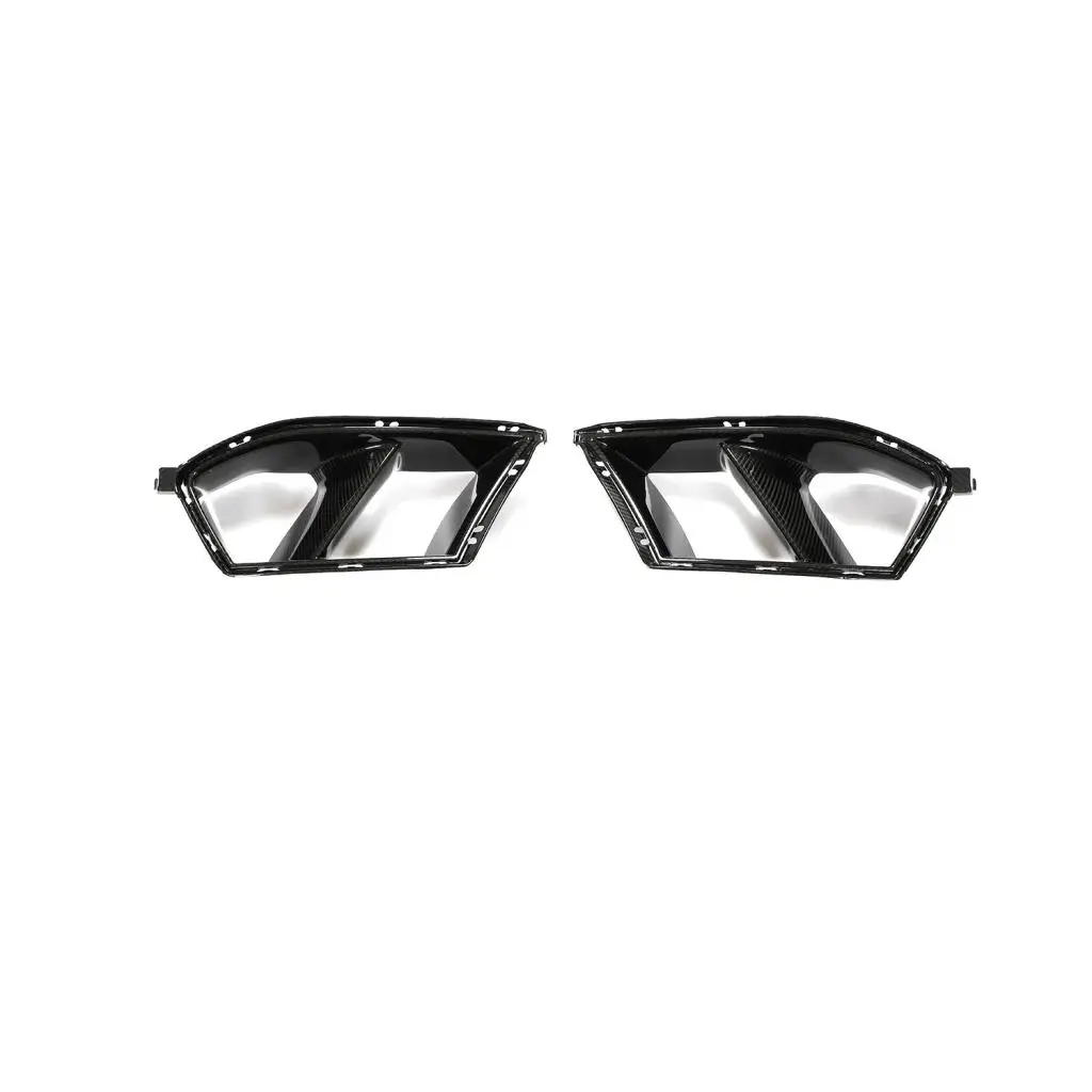 Carbon Fiber G80 M3 Front Fog Light Grill Air Vent Cover Trim For BMW G82 G83 M4