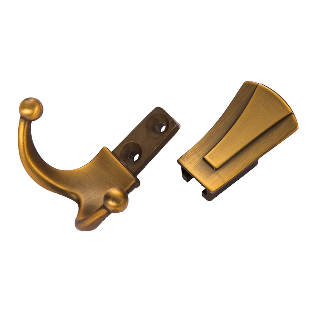 

Coat Hook Heavy Duty Wall Mounted Double Robe Clothes Rack Aluminum Alloy Corrosion Resistant Modern Design For Bath Kitchen