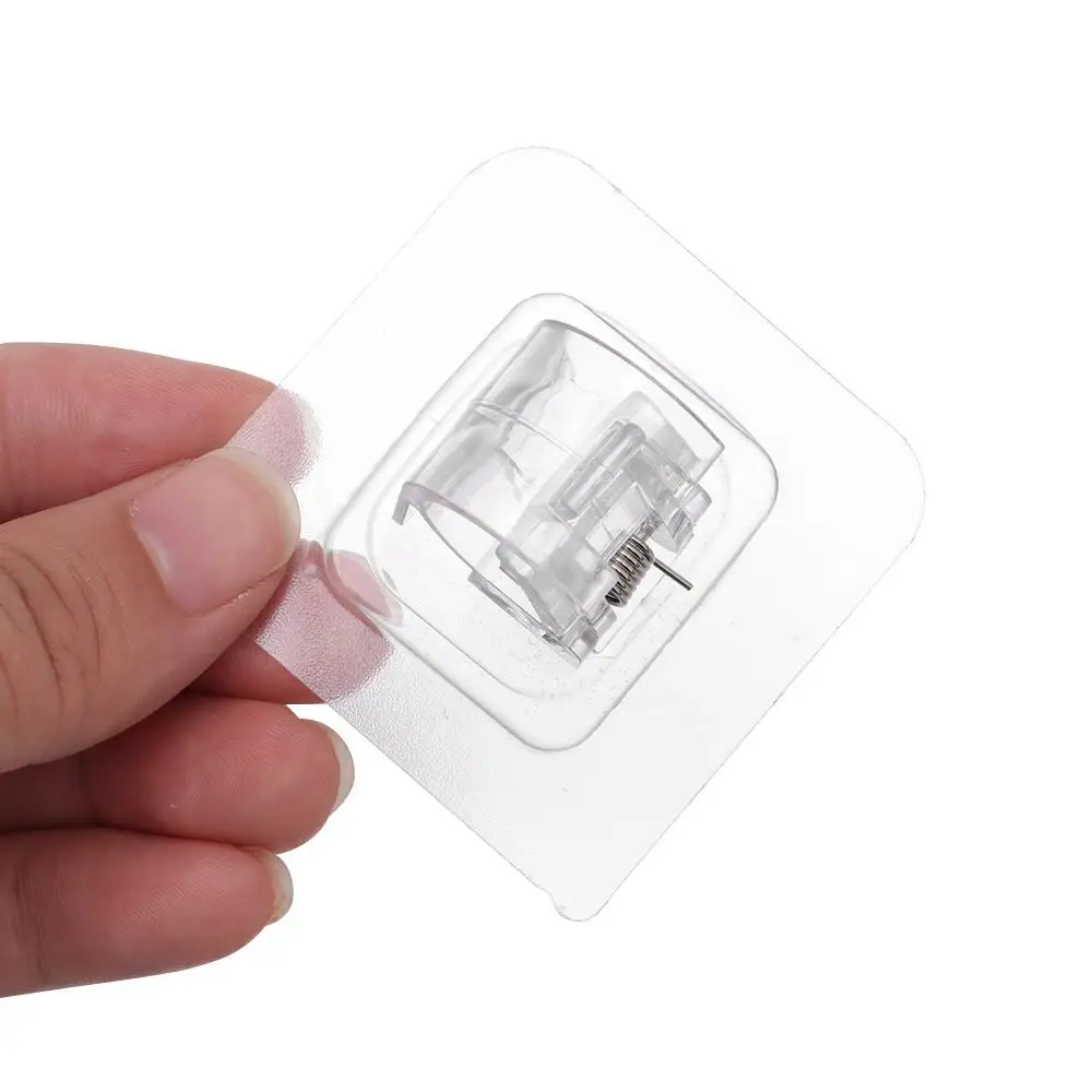 Porte-Rideau Auto-Adhésif Transparent, 6 Pièces, Nouvelle Collection