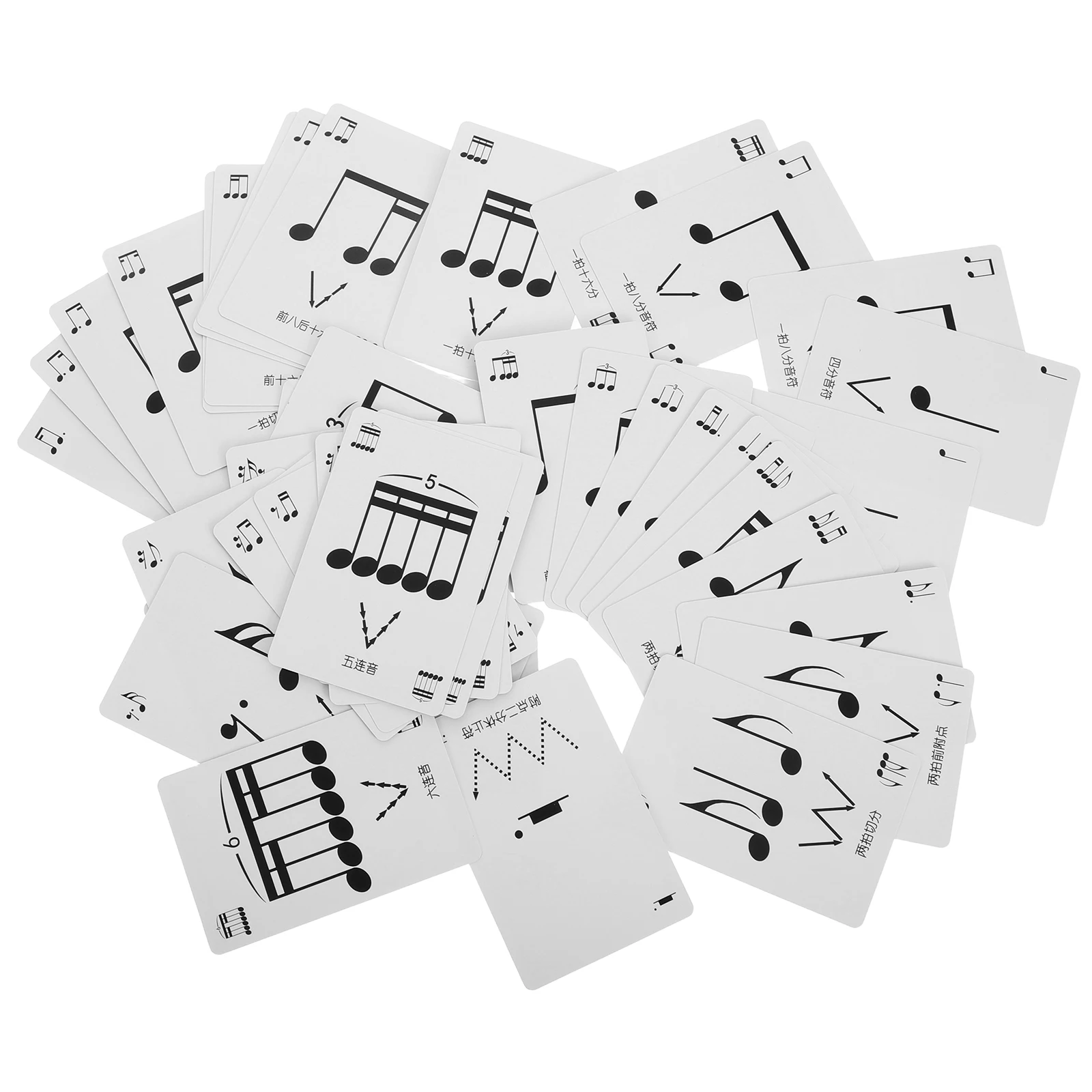 

1 Box Rhythm Poker Cards Music Theory Flashcards Sturdy Portable Learning Game For Students Beginners Kids Educational Card Set