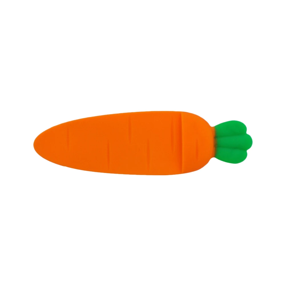Premium Carrot Shape Creative Book Page Marker Silicone Book Decor For Students Kids Gift Adorable Small Lightweight 3D
