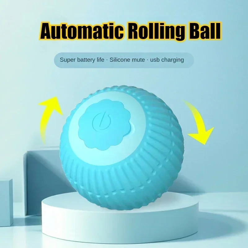 Automatic Moving Cats Toy Interactive Ball Rechargeable Rolling Electric Ball Home Pet Accessories Things for Supplies Pet Toys