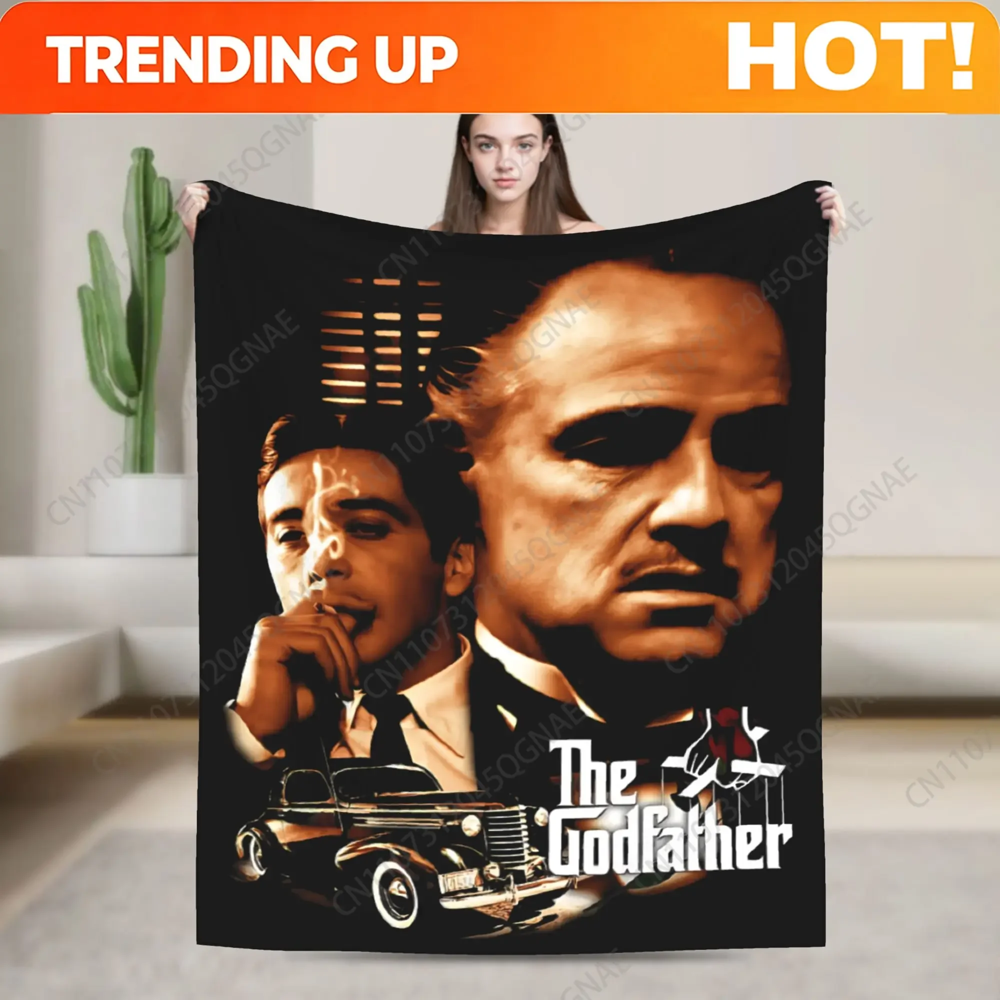 Custom The Godfather Film Blanket Cover Wool Throw Blankets Home Couch Printed Ultra-Soft Warm Bedspreads,