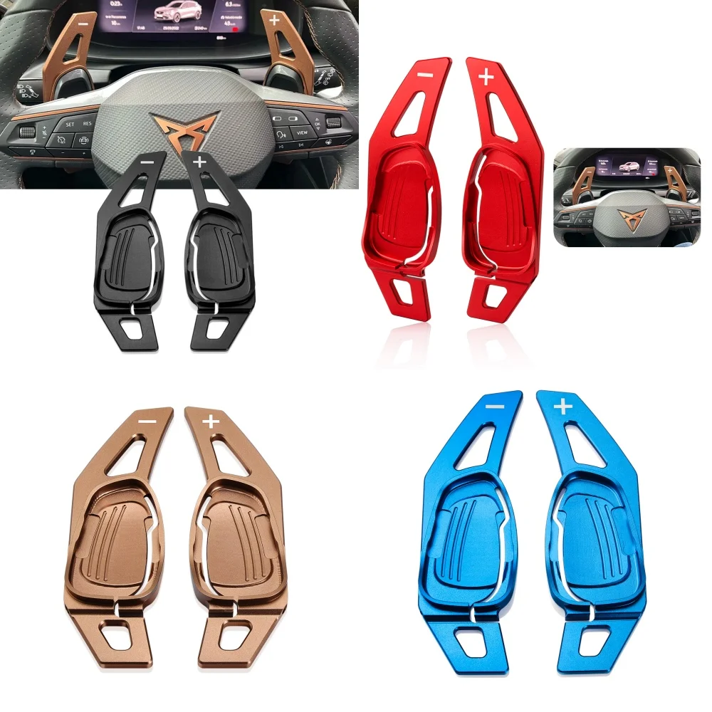 

For Cupra Formentor Leon Ateca 2021 2022 2023 2024 2025 Car Steering Wheel Shift Paddle Gear Paddle DSG Extension Aluminum Alloy