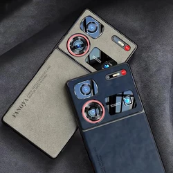 Case For Nubia Z70 Ultra Z60Ultra Z50 Matte Leather Back Cover For ZTE Nubia Z 70 Z60 Ultra Silicone Camera Protect Shell Bumper