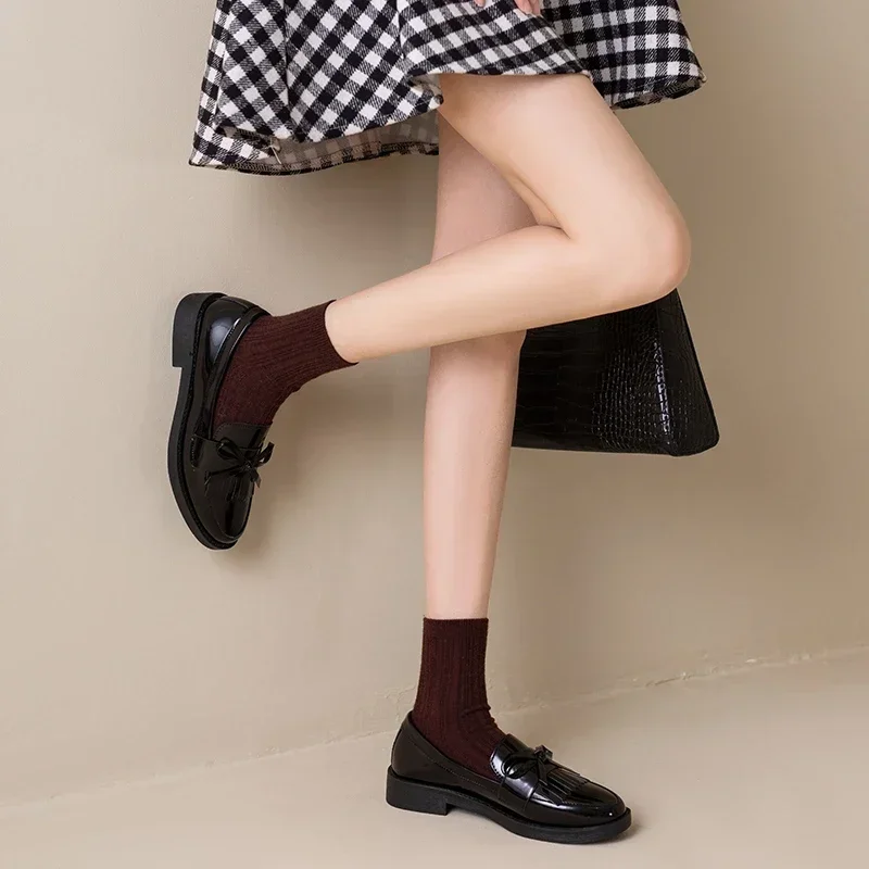 Frühling/Herbst Elegante Runde Zehenpartie Sexy Lässige Weichsohlen-Loafer Modische Bestseller Neue Bequeme Übergrößen Damenschuhe – Detail 6