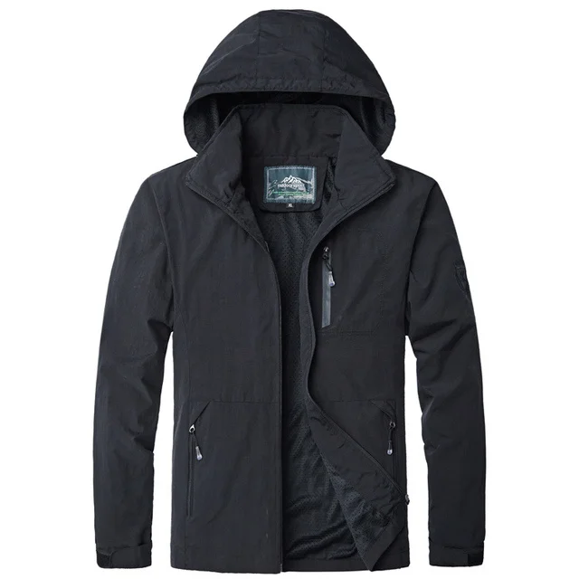 

Men Spring Trekking Coat Jacket Cycling Outdoor Sportswear Parka Overcoat Hiking Travel Mountain Climbing 4XL 5XL