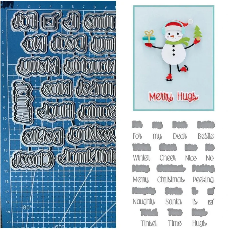 

Metal Cutting Dies Letters Scrapbooking DIY Embossing Paper Card Crafts Stencils