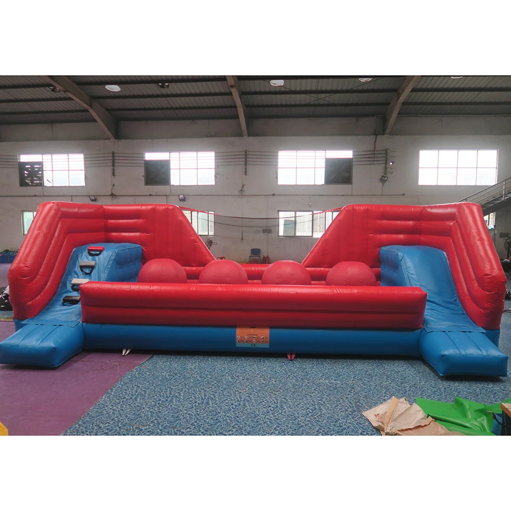 

by ship to door, outdoor Interactive Games Inflatable Big Baller Wipeout Course Challenge Game,Inflatable big balls jumper games