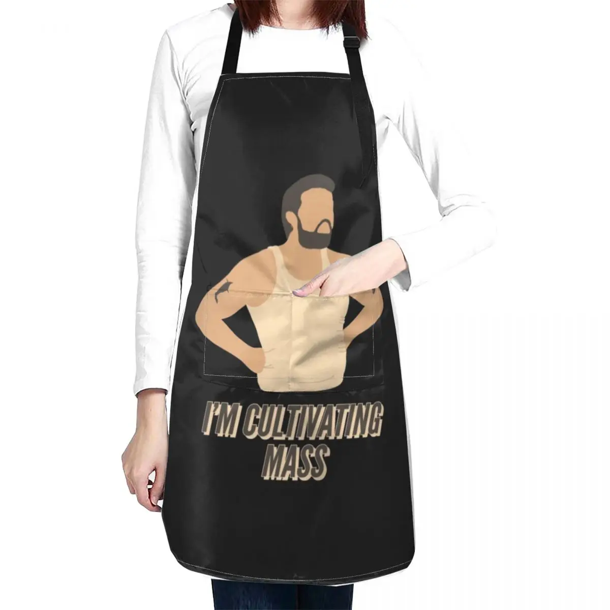 i’m not fat i’m cultivating mass! Apron home women Ladies Hairdressing Hairdresser Accessories Apron