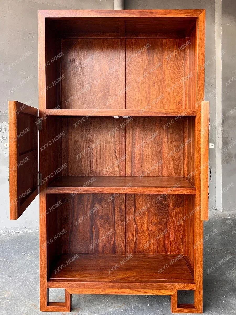 L.New Chinese Style Clothes Closet Living Room Rosewood Display Cabinet