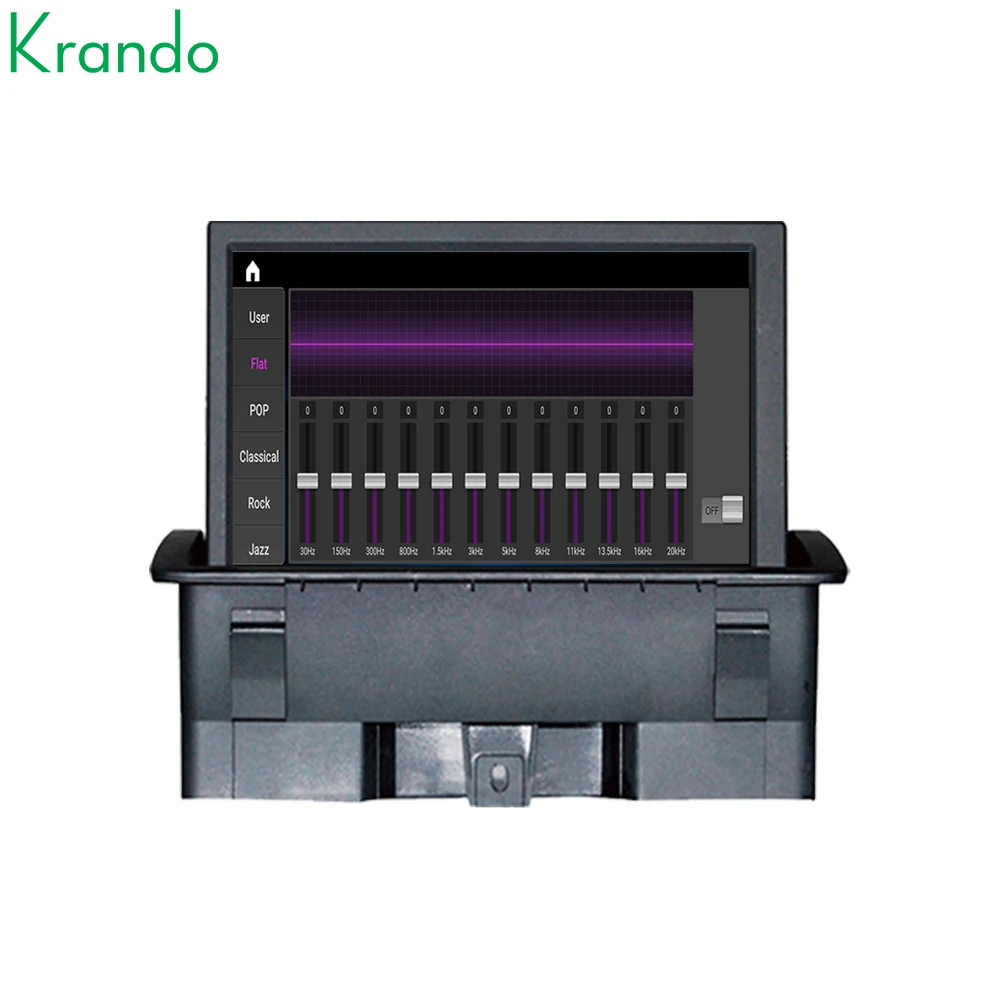 Krando 7 بوصة نظام NBT التلقائي ل AUDIA12010-2018 ستيريو مشغل وسائط متعددة نظام تحديد المواقع والملاحة CarPlay