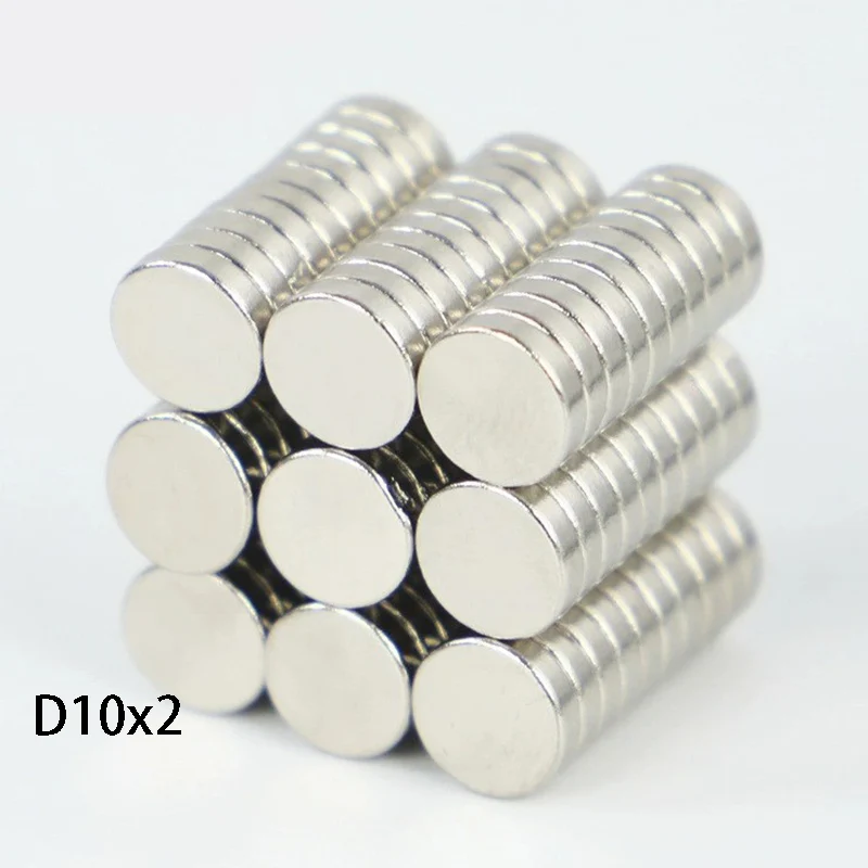 20/50pcs 6x1mm & 10x2mm Disc Magnets Assortment, Ultra-Thin and Standard Thin Sizes for Electronics Repair to General Mounting