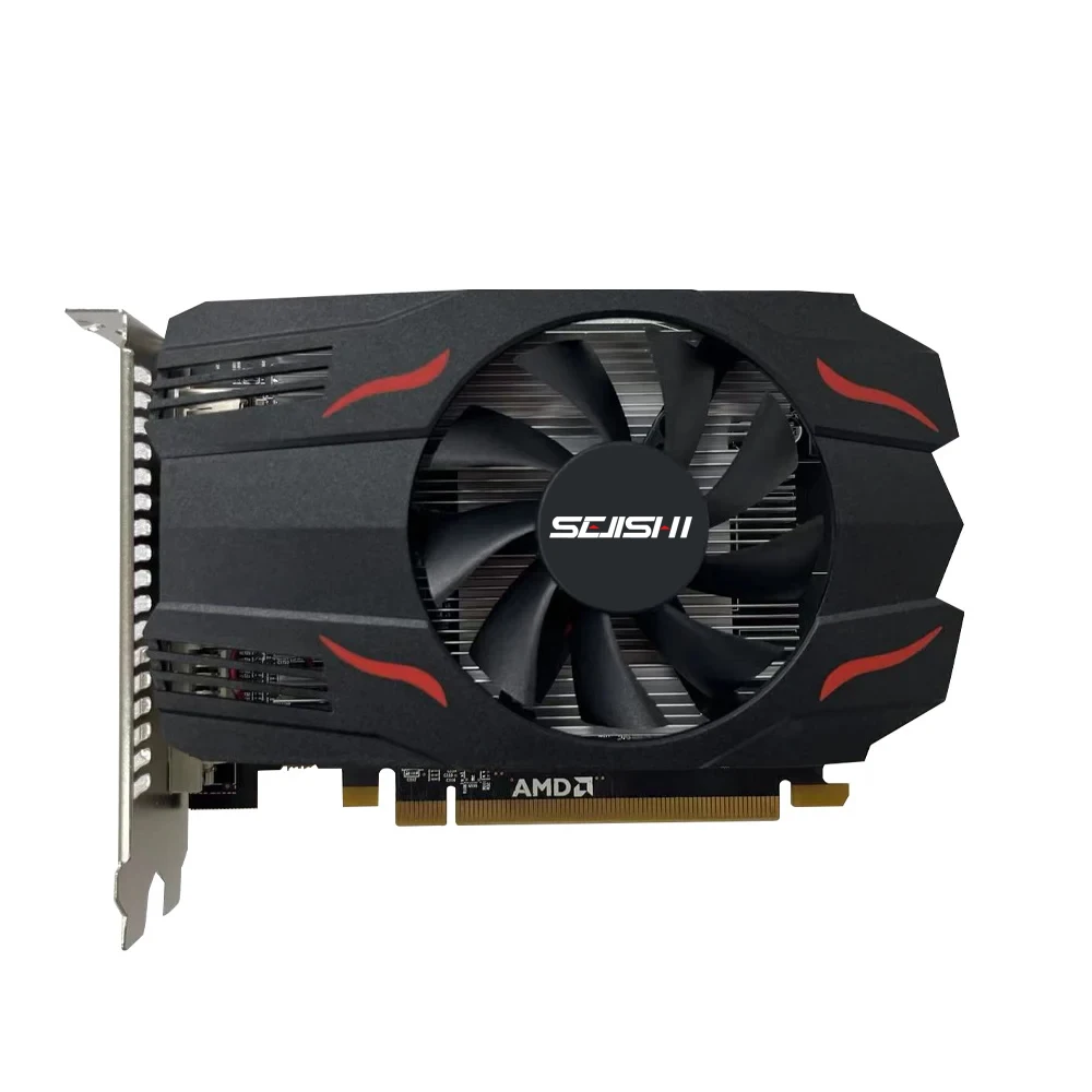 SEJISHI RX 550 4GB 비디오 카드 그래픽 카드, 128 비트 GDDR5 AMD GPU RX550 4GB 마이닝 게임 카드, 비디오 PCI-E 3.0x16