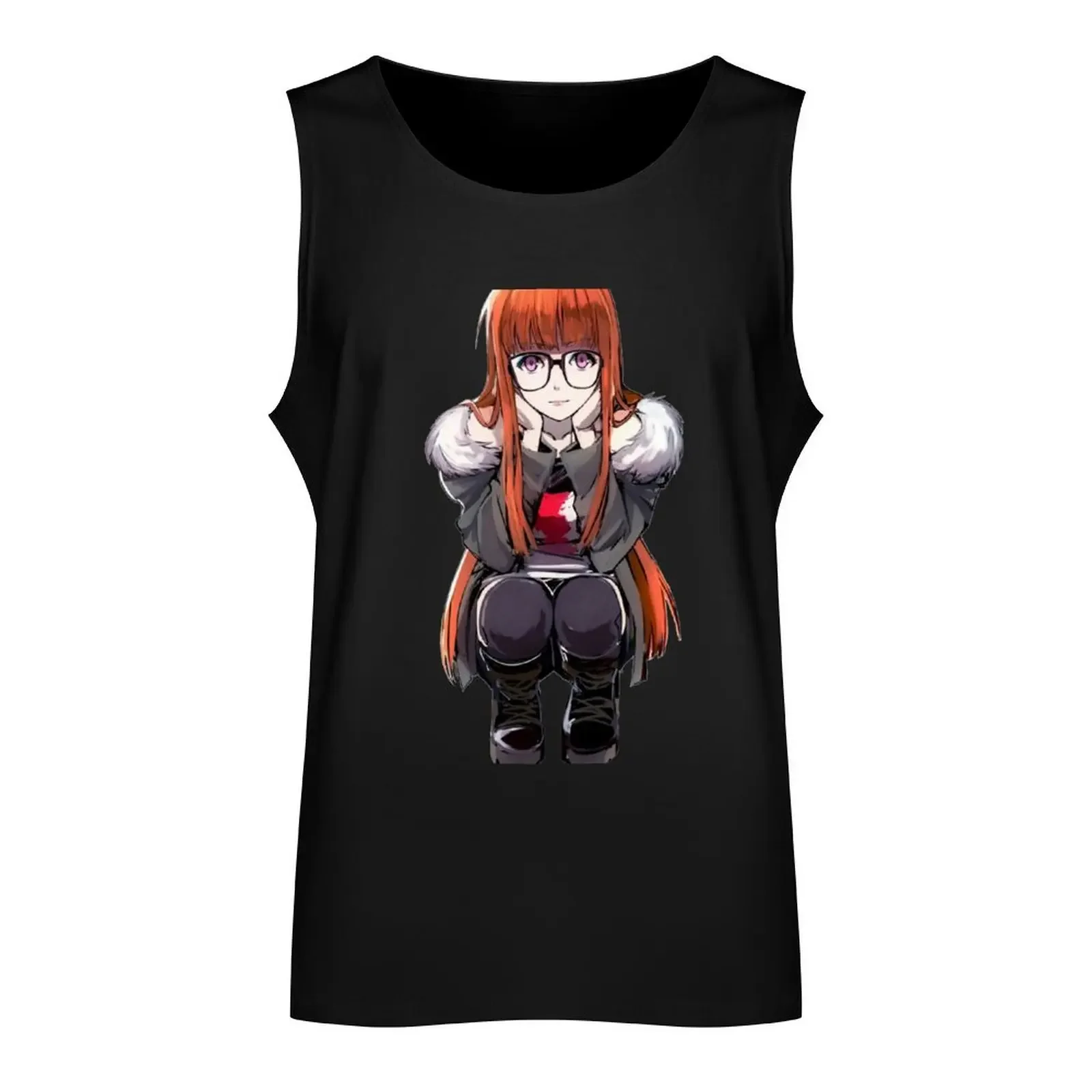 Futaba Sakura Tank Top basketball clothing t-shirt for man anime Gym clothes