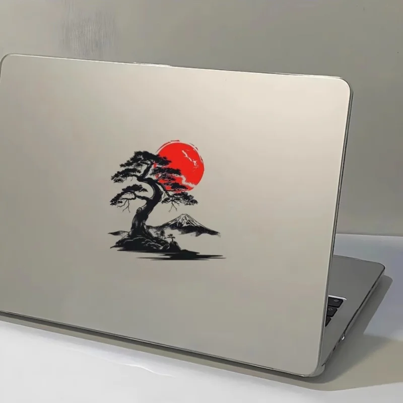 

QF-1234 - Японские бонсай и горные растения Виниловая наклейка Fuji - прочная ПВХ-пленка, устойчивая к царапинам, наклейка на автомобильное окно, наклейка на ноутбук в стиле аниме
