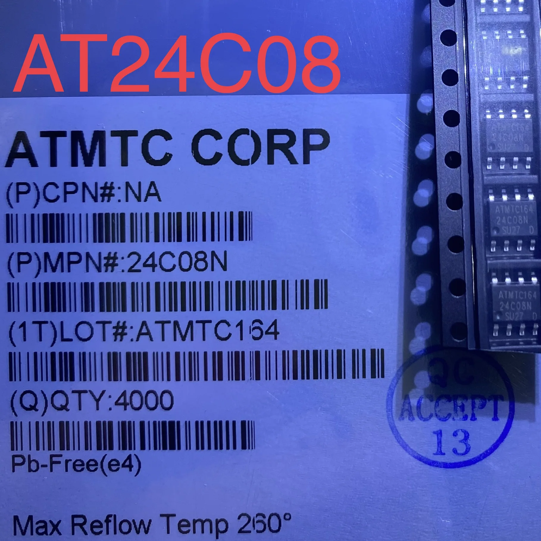 10pcs--50pcs AT24C08N-10SU-2.7 24C08N   SOP8 serial electrically erasable and programmable read only memory (EEPROM)