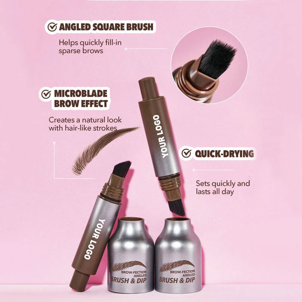 Crème à sourcils naturelle 4 couleurs, marque privée, Logo personnalisé, savon coiffant sauvage longue durée, presse, maquillage à séchage rapide, vente en gros