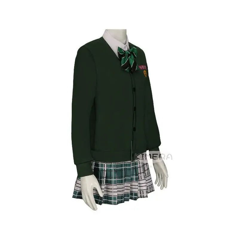 All Us Are Dead Korean TV Cosplay Costumes JK School Uniform Cosplay Green Sweater Outfit Role Playing Women Party