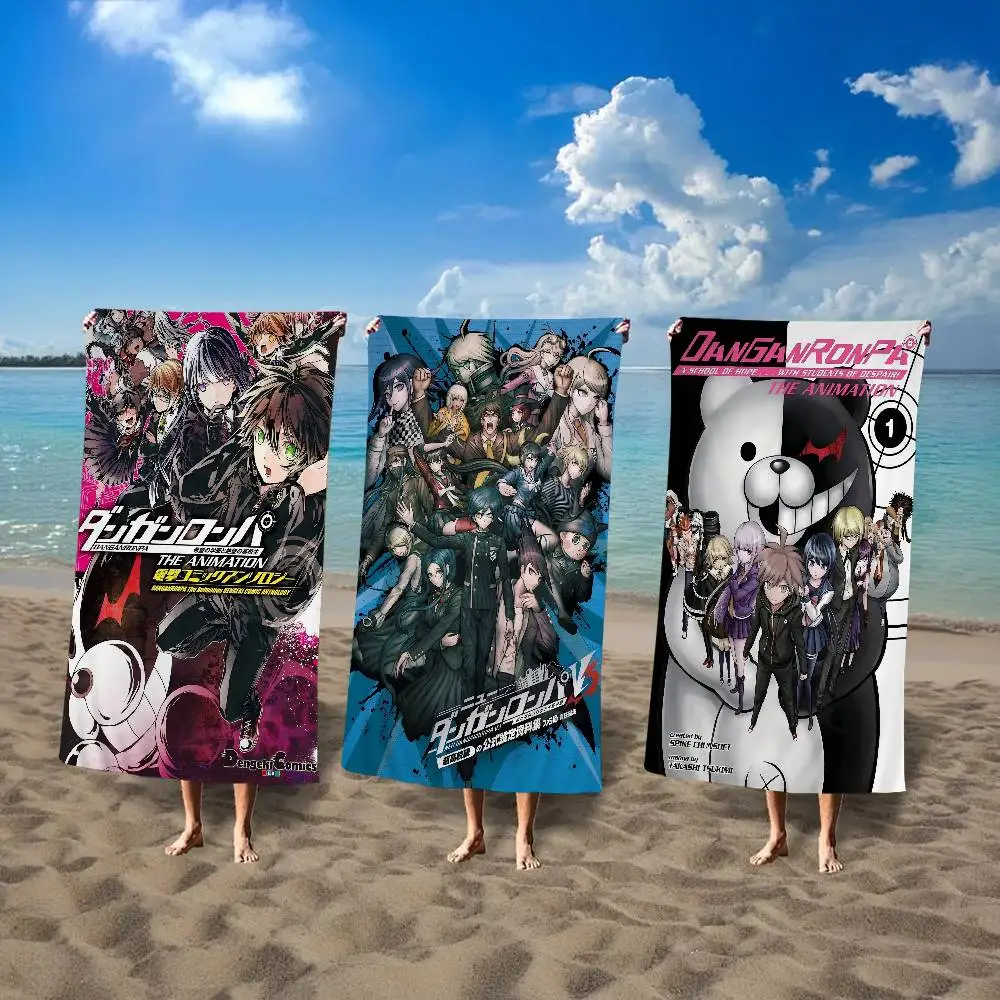 Anime Game Danganronpa Anime Beach Swimming Towel Soft Absorbent Washcloth Children's Gifts For Kids Travel Camping Gym