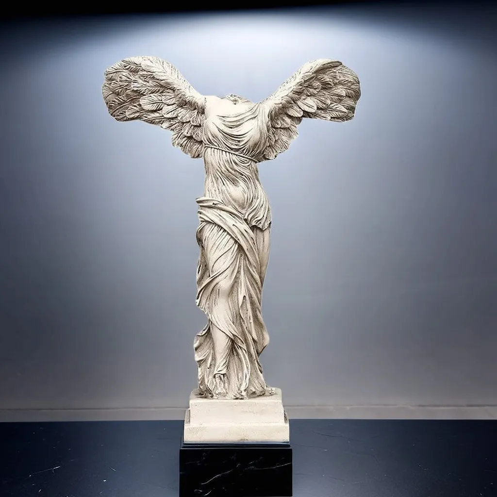 Winged Victory Goddess Retro Greek Statue Object Office Desk Decoration Accessories Living Room Rack Interior Shelf Decor