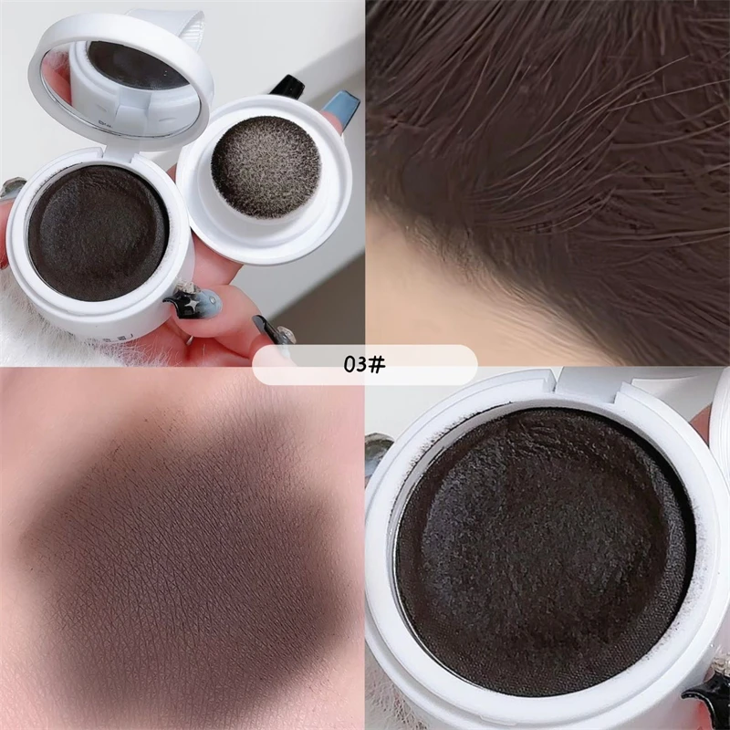 Dikalu linha fina enchimento de argila reparação de cabelo à prova d' água e suor updo pó contorno sombra caneta para cobrir a testa alta
