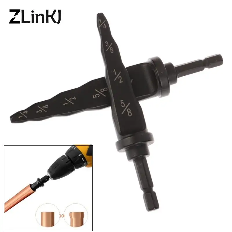 5 in 1 Pipe Expander Copper Tube Swaging Tool For Air Conditioner Refrigerator Flaring Takeover Tool Hex Shank Repair Kit