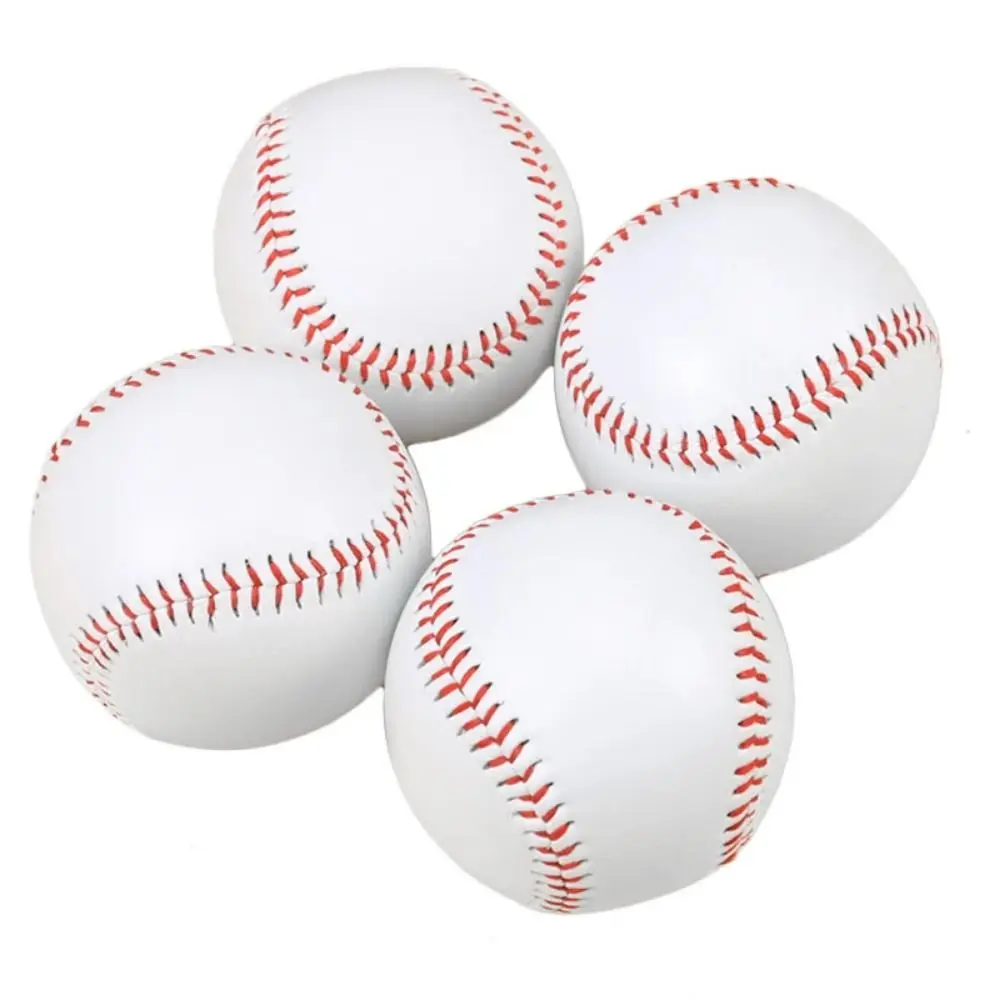 Game Training PVC Baseball Rubber Inner Hard Baseball Solid Foam Bouncy Ball Outdoor Baseball Ball for Adults Children