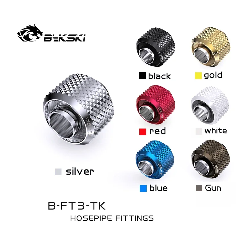 

Bykski B-FT3-TK,G1/4" 3/8"ID*5/8"OD PC Water Cooling Connectors Hose Tube Fitting for 10x16mm Soft Pipe Multi Colors