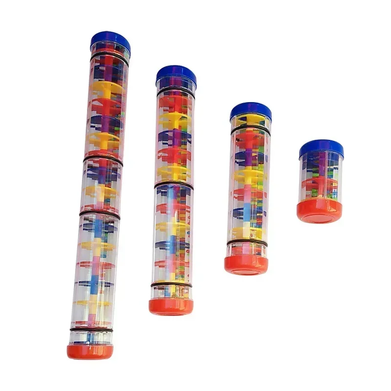 Giocattoli per bambini 6 12 mesi Sviluppo sensoriale Rain Stick Shaker Sonaglio Rainmaker Giocattolo per bambini Rainstick Strumento musicale per neonati