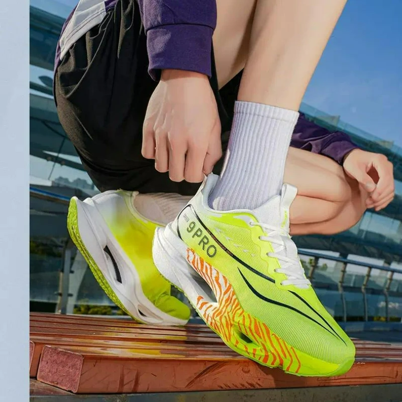 Carbon Board Marathon Running Shoes Men Comfortable Athletic Women's Sneakers Breathable Walking Basketball Sneakers Men