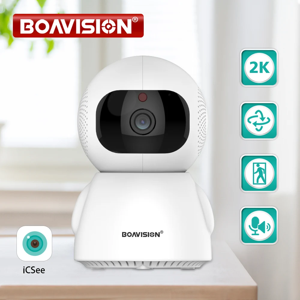 sem fio smart home security surveillance cam monitor de bebe ip cam auto rastreamento audio alexa google hd 3mp ptz 2k 01