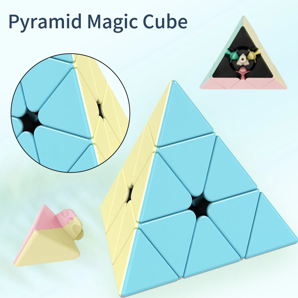 Moyu Piramide Magic Kubus 3X3 Stickerless Snelheid Magische Kubus 3X3 Pyraminx Professionele Snelheid Puzzel Onderwijs Speelgoed Voor Kinderen